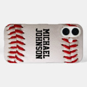 Baseball mit anpassbarem Text Case-Mate iPhone Hülle (Rückseite (Horizontal))