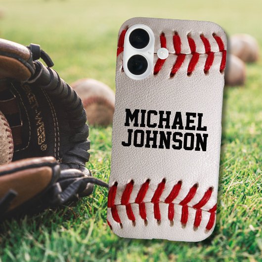 Baseball mit anpassbarem Text Case-Mate iPhone Hülle