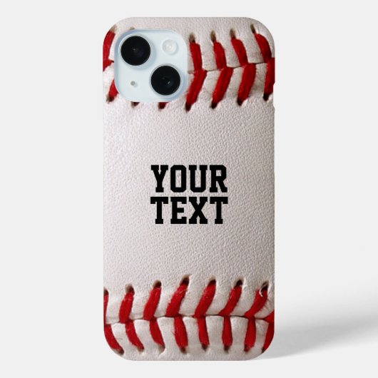 Baseball mit anpassbarem Text Case-Mate iPhone Hülle (Rückseite)
