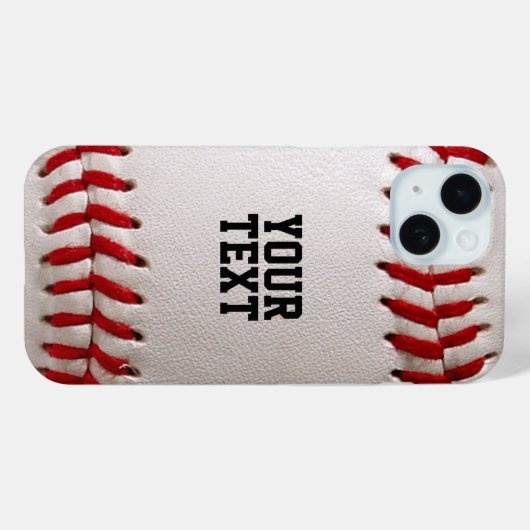 Baseball mit anpassbarem Text Case-Mate iPhone Hülle (Rückseite (Horizontal))