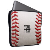 Baseball mit anpassbarem Text Laptopschutzhülle (Vorne Rechts)