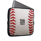Baseball mit anpassbarem Text Laptopschutzhülle (Vorne Rechts)
