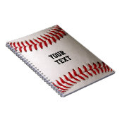 Baseball mit anpassbarem Text Notizblock (Rechte Seite)
