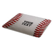 Baseball mit anpassbarem Text Schneidebrett (Ecke)