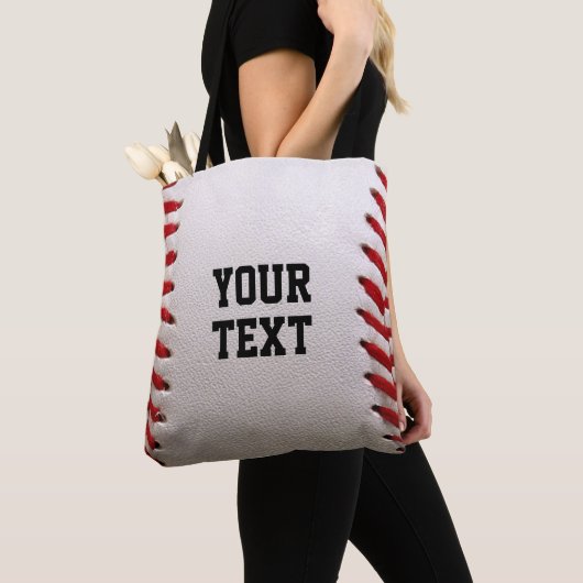 Baseball mit anpassbarem Text Tasche (Von Nahem)