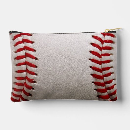Baseball mit anpassbarem Text Zubehörtasche (Rückseite)