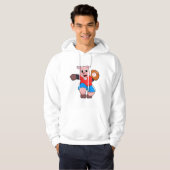 Baseball mit Baseball-Handschuh Hoodie (Vorne ganz)