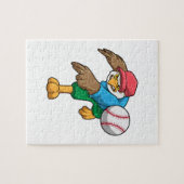Baseball mit Baseballschläger Puzzle (Horizontal)