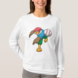 Baseball mit Baseballschläger T-Shirt