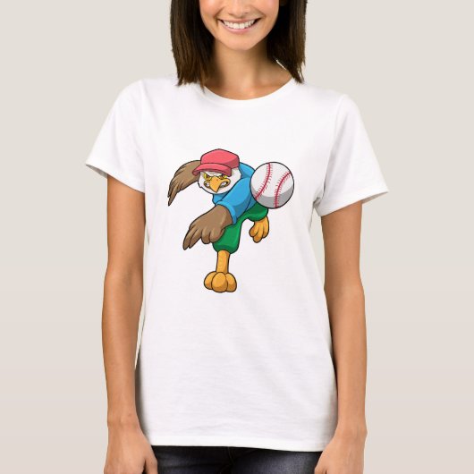 Baseball mit Baseballschläger T-Shirt (Vorderseite)