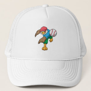 Baseball mit Baseballschläger Truckerkappe
