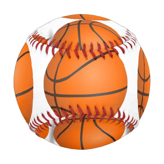 BASEBALL MIT BASKETBALL-DESIGN (Vorderseite)