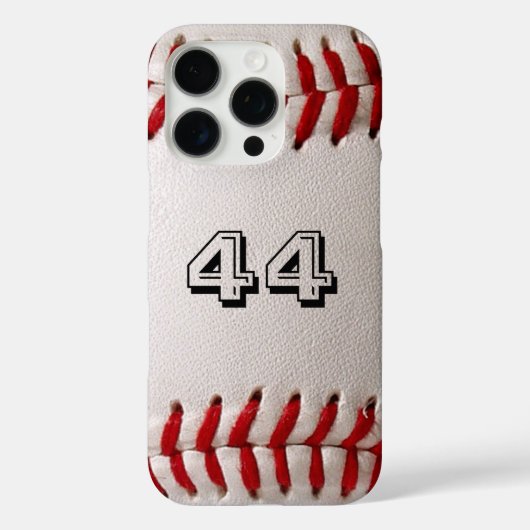 Baseball mit benutzerdefinierbarer Nummer Case-Mate iPhone Hülle (Rückseite)
