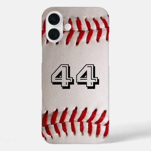 Baseball mit benutzerdefinierbarer Nummer Case-Mate iPhone Hülle (Rückseite)