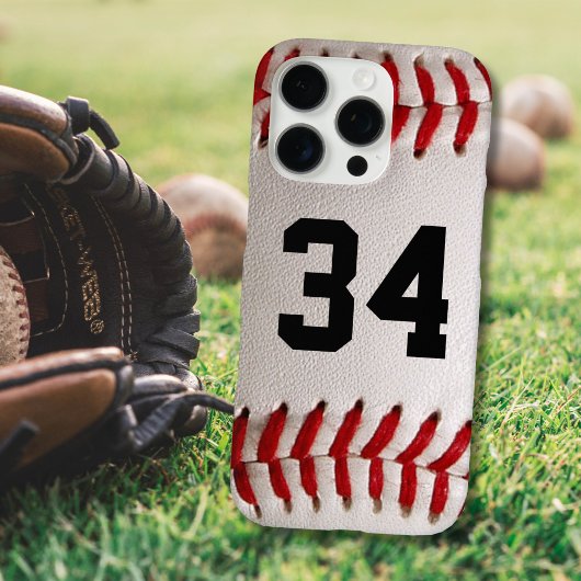 Baseball mit benutzerdefinierbarer Nummer Case-Mate iPhone Hülle