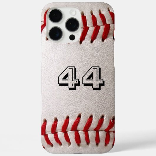 Baseball mit benutzerdefinierbarer Nummer Case-Mate iPhone Hülle (Rückseite)