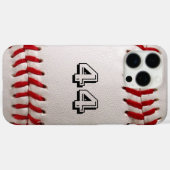 Baseball mit benutzerdefinierbarer Nummer Case-Mate iPhone Hülle (Rückseite (Horizontal))