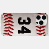 Baseball mit benutzerdefinierbarer Nummer Case-Mate iPhone Hülle (Rückseite (Horizontal))