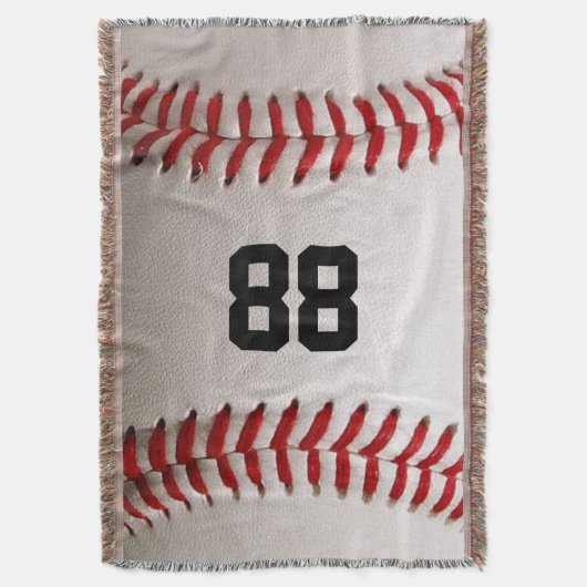 Baseball mit benutzerdefinierbarer Nummer Decke (Vorderseite Vertikal)