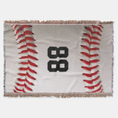 Baseball mit benutzerdefinierbarer Nummer Decke (Vorderseite)