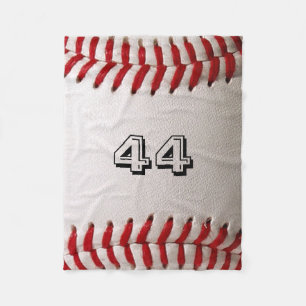 Baseball mit benutzerdefinierbarer Nummer Fleecedecke