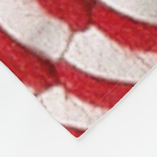 Baseball mit benutzerdefinierbarer Nummer Fleecedecke (Ecke)