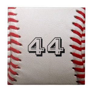 Baseball mit benutzerdefinierbarer Nummer Fliese
