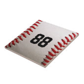 Baseball mit benutzerdefinierbarer Nummer Fliese (Seite)