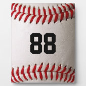 Baseball mit benutzerdefinierbarer Nummer Fotoplatte (Vorderseite)