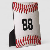 Baseball mit benutzerdefinierbarer Nummer Fotoplatte (Seite)