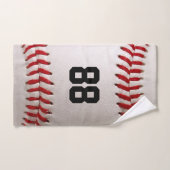 Baseball mit benutzerdefinierbarer Nummer Handtuch (Handtuch)