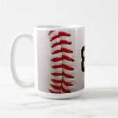 Baseball mit benutzerdefinierbarer Nummer Kaffeetasse (Links)