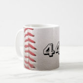 Baseball mit benutzerdefinierbarer Nummer Kaffeetasse (Vorderseite Links)
