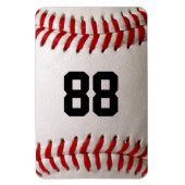 Baseball mit benutzerdefinierbarer Nummer Magnet (Vertikal)