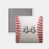 Baseball mit benutzerdefinierbarer Nummer Magnet (Vorderseite/Rückseite)