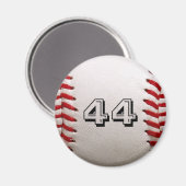 Baseball mit benutzerdefinierbarer Nummer Magnet (Vorderseite/Rückseite)