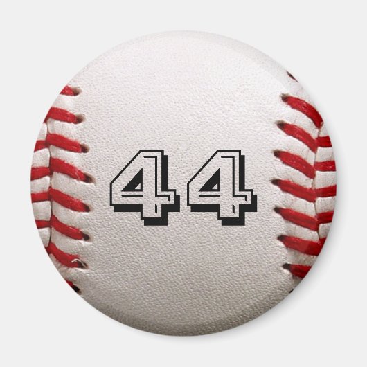 Baseball mit benutzerdefinierbarer Nummer Magnet (Vorne)