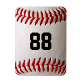 Baseball mit benutzerdefinierbarer Nummer Magnet (Vertikal)
