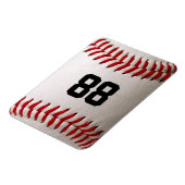 Baseball mit benutzerdefinierbarer Nummer Magnet (Linke Seite)