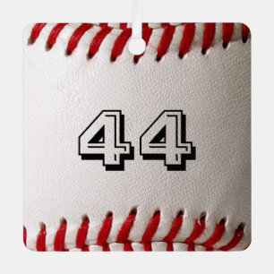 Baseball mit benutzerdefinierbarer Nummer Ornament Aus Metall