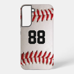 Baseball mit benutzerdefinierbarer Nummer Samsung Galaxy Hülle