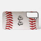 Baseball mit benutzerdefinierbarer Nummer Samsung Galaxy Hülle (Rückseite (Horizontal))
