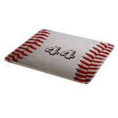 Baseball mit benutzerdefinierbarer Nummer Schneidebrett (Ecke)