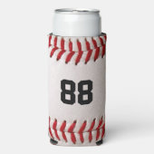 Baseball mit benutzerdefinierbarer Nummer Selters Dosenkühler (Seltzer Vorderseite)