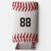 Baseball mit benutzerdefinierbarer Nummer Selters Dosenkühler (Vorderseite)