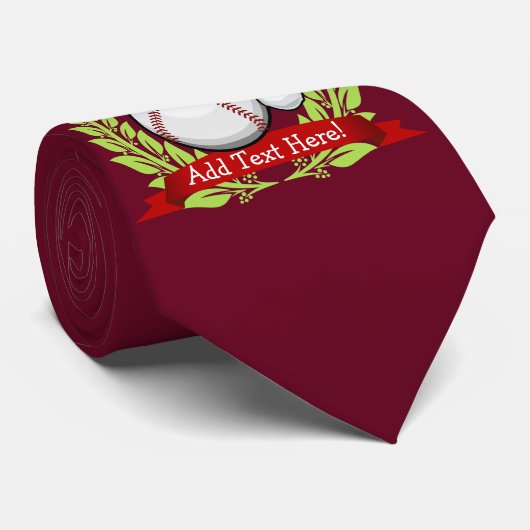 Baseball mit einer krawatte (Gerollt)