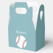 Baseball mit Individuelle Name - Royal Blue Geschenkschachtel (Geöffnet)