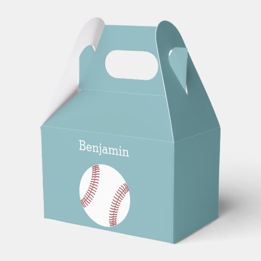 Baseball mit Individuelle Name - Royal Blue Geschenkschachtel (Vorderseite)