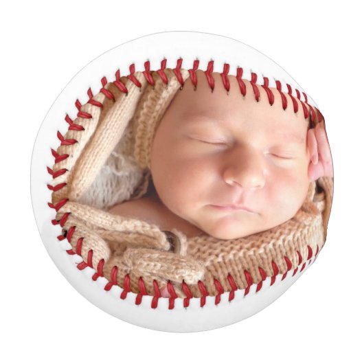 Baseball mit individuellem Foto (Vorderseite Links)