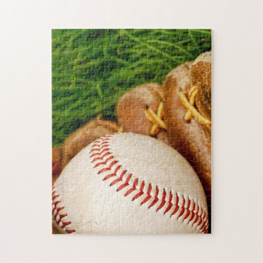 Baseball mit Mitt Puzzle (Vertikal)